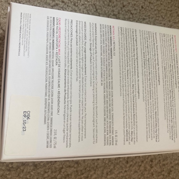 Mary Kay Clinical Solutions Set Retinol Calm Restore Facial Milk NIB~ Exp. 10/23 - Picture 3 of 4